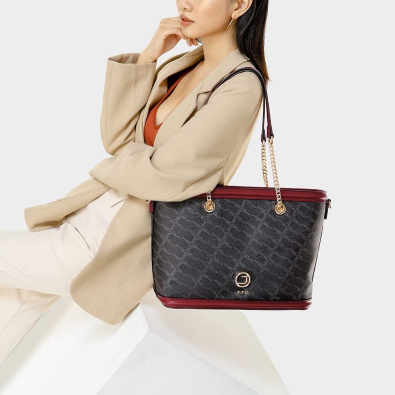 Túi xách lớn họa tiết monogram - Hình ảnh 3