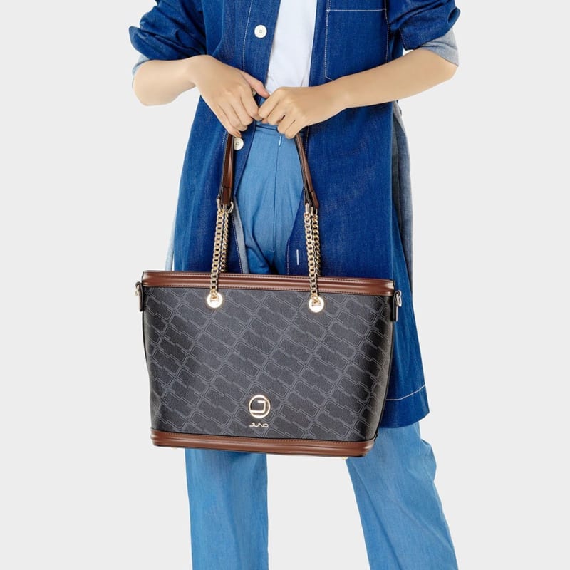 Túi xách lớn họa tiết monogram - Hình ảnh 2