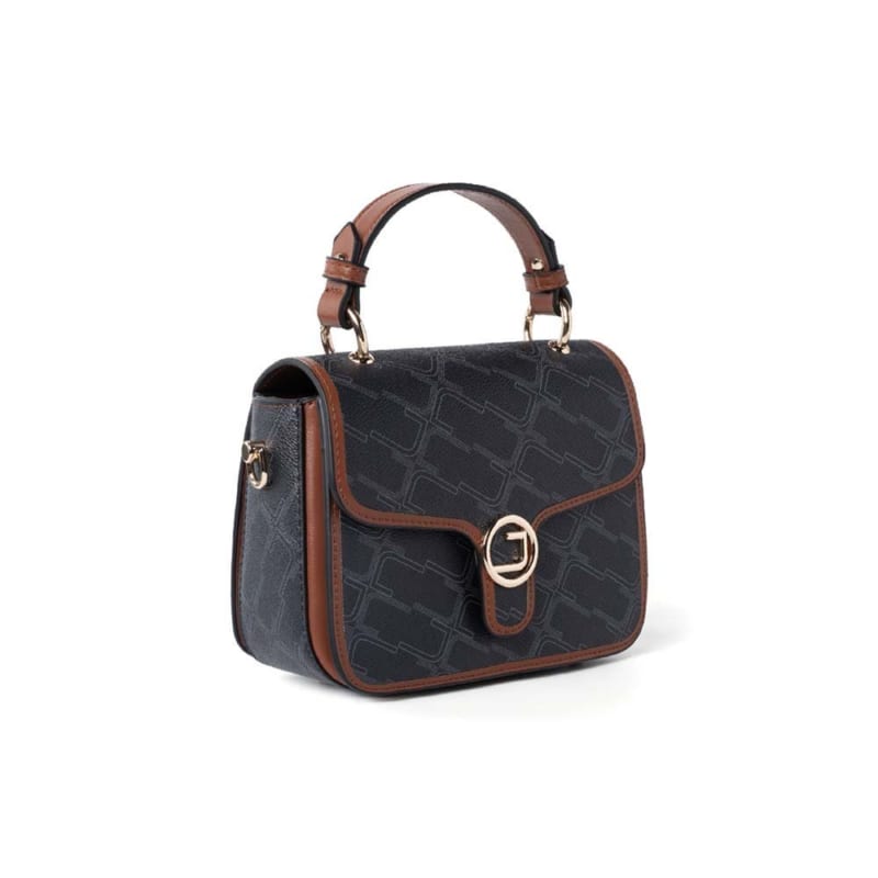 Túi xách nhỏ nắp gập họa tiết monogram